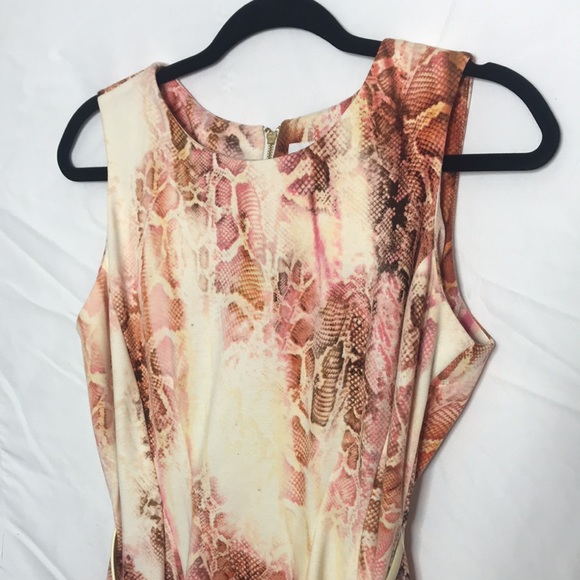 Calvin Klein Snake Print Midi Dress - Picture 2 of 9